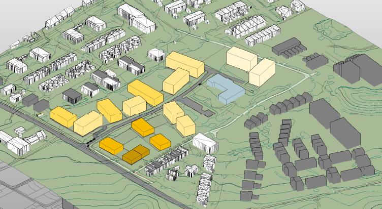 Side 3 inngår i et helhetlig plangrep, som knytter seg til strukturene i tilgrensede nabofelt. Planene for barnehagen er uendret fra tidligere vedtatt plan.