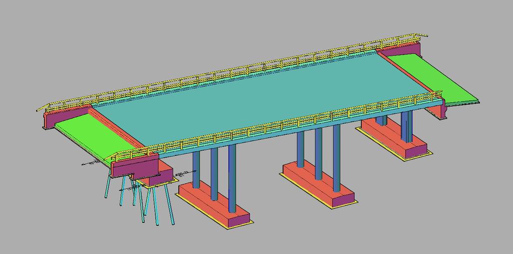 Fundamenteringsløsninger: Øvrige bruer: Sirkulære/avrundede betongsøyler på