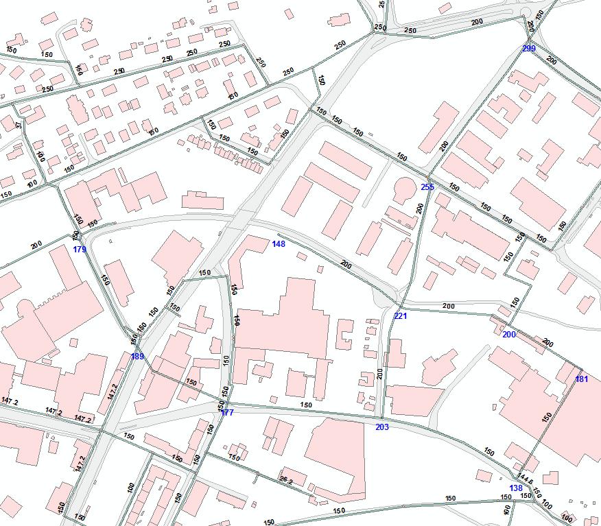 Figur 2 Maks uttak ved opprettholdelse av 20 mvs resttrykk i alle kummer, simulering 1