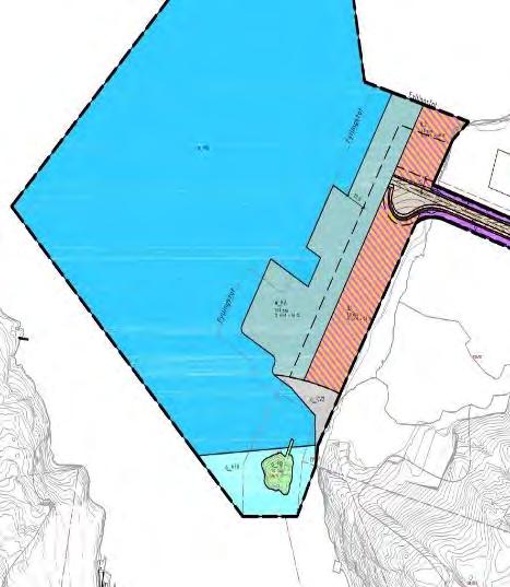 PLANBESKRIVELSE MED KONSEKVENSUTREDNING FOR INDUSTRIOMRÅDE OG DYPVANNSKAI PÅ HUSØYA 57 Kruttholmen er avsatt til friområde i kommuneplanen og ligger kun 25 30 m fra det som planlegges utfylt og