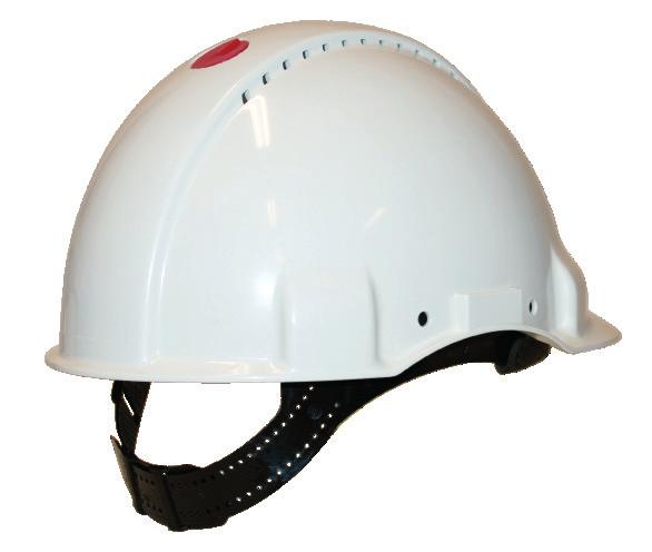 Standard: EN 397 - MM, -30 grader. Vernehjelm av UV-stabilisert ABS-plast. Ventilering. Hi-vis farge. Begrenset holdbarhet på synlighetsfargen, 12 mnd. UV-indikator som gradvis blekner.