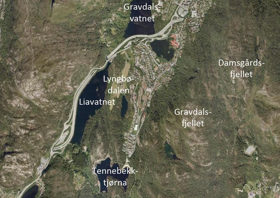 6 Situasjon Liavatnet ligger i Laksevåg bydel i Bergen kommune, ca.