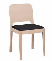 1439,- Stol med polstret sete og dekor tre i rygg. Dette er en flott restaurantstol.