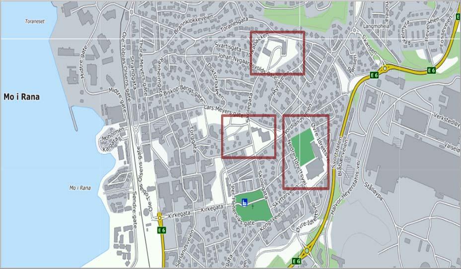 Nye Rana ungdomsskole Sentrum styrkes med flere ungdommer med nærhet til kino, samfunnshus, teater, museum, bibliotek og Campus og evt. Viten-senter.