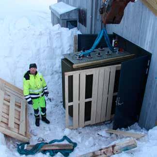 3 4 5 Kraftverksjef Stig Falling forteller at kraftverket vil ha en gjennomsnittlig produksjon på 11,6 GWh (millioner kilowattimer), nok til å dekke forbruket til 580 husstander.