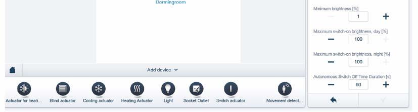 Innstillingene gjøres via tilordningsfunksjonen til skjermknappen til System Access Point. Velge apparat Fig.