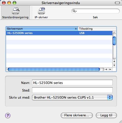 10 Velg riktig skriver og klikk på Legg til. For brukere av Mac OS 10.