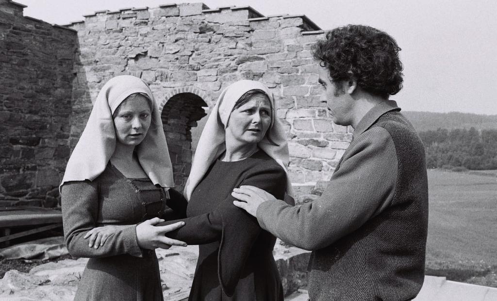 Fra Kirkesølvet 1981. Fra venstre: Marianne Krogh, Grethe Randsborg og Andreas Kolstad. Foto: Inger Thaugland.