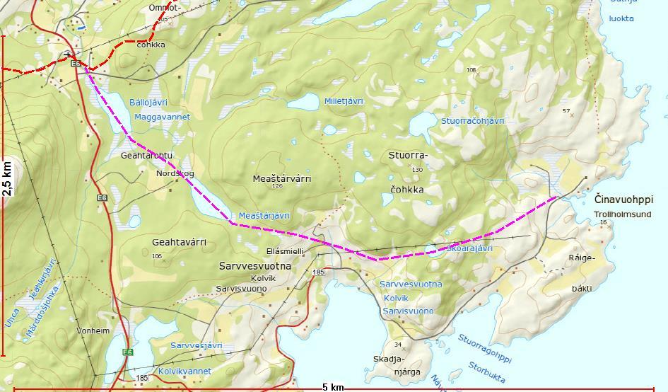 Forslag 25 Stabbursdalen hytteforening Sløyfe til vestenden