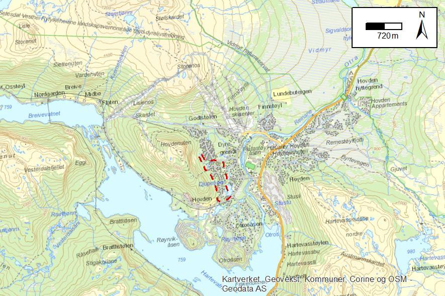 NOTAT 24342001-N01-A01 SKREDFAREVURDERING OPPDRAG Djupetjønn, Hovden - Skredfarevurdering OPPDRAGSNUMMER 24342001 OPPDRAGSLEDER Espen Eidsvåg OPPRETTET AV Espen Eidsvåg DATO 14.10.