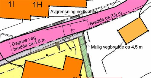 Befaring: Det ble avholdt befaring med tiltakshaver for utbygging av Fagerstrandvegen 7 sammen med ansvarlig for boligblokken på andre siden av gata, Petter Nyengetsveg 1.