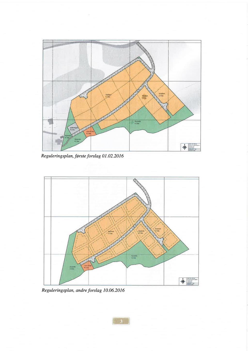 Reguleringsplan, første forslag 01.02.