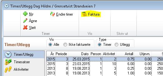 Ved påloggingen må man velge for hvilken person (oppdrags/saksansvarlig eller