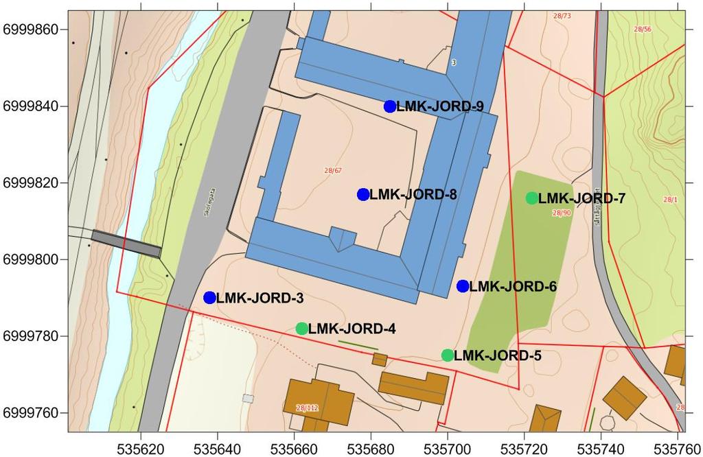 18/32 MILJØTEKNISK GRUNNUNDERSØEKLSE I LØKKEN SENTRUM, MELDAL KOMMUNE Figur 12.