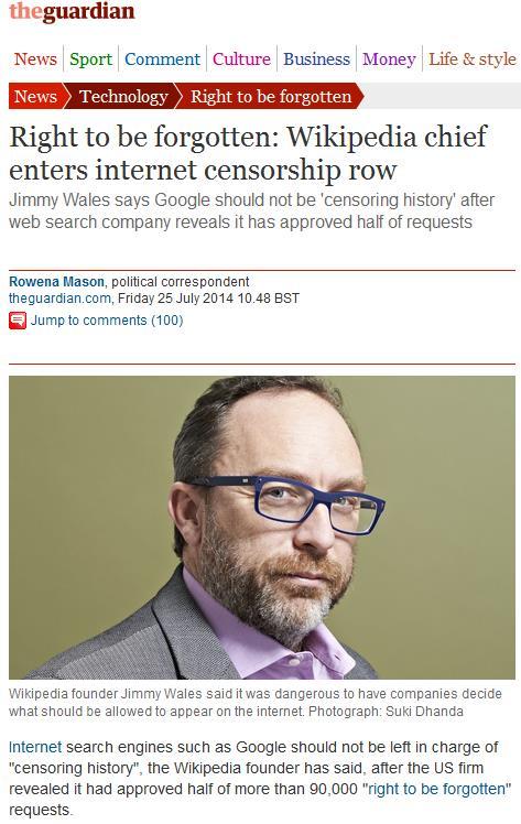 Wikipedias Jimmy Wales om sensur: Er det nå slik at en SERP
