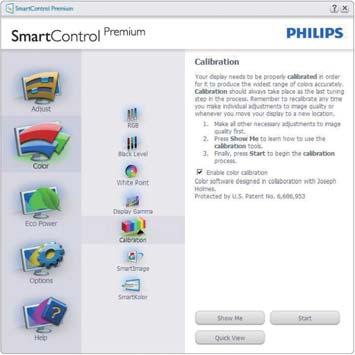 Enable color calibration (Aktiver fargekalibrering) - som