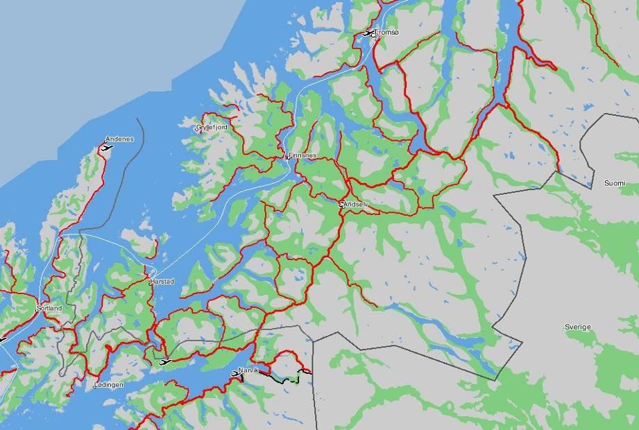 Harstad Narvik Bodø MARITIME EX AREA AIR EX AREA Tromsø