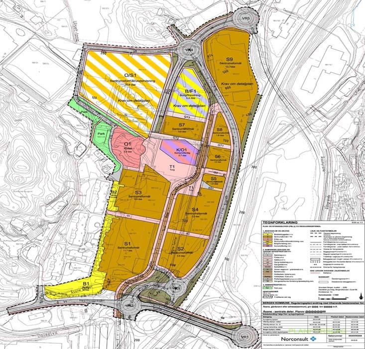 4.6 Endeholdeplass i Åsane Som nevnt i 4.5 er det behov for å se nærmere på avslutningen av Bybanen i Åsane.