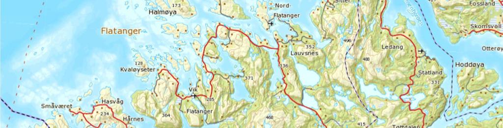I sjøen grenser kommunen til Namsos i nordvest og Vikna i Nord (Kartverket n.d., redigert av oppgaveforfatter).