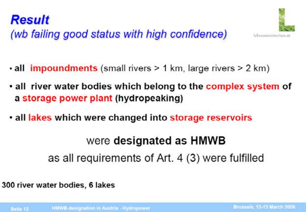 ECOSTAT Good Ecological Potential (GEP) Harmonisering av GEP Water