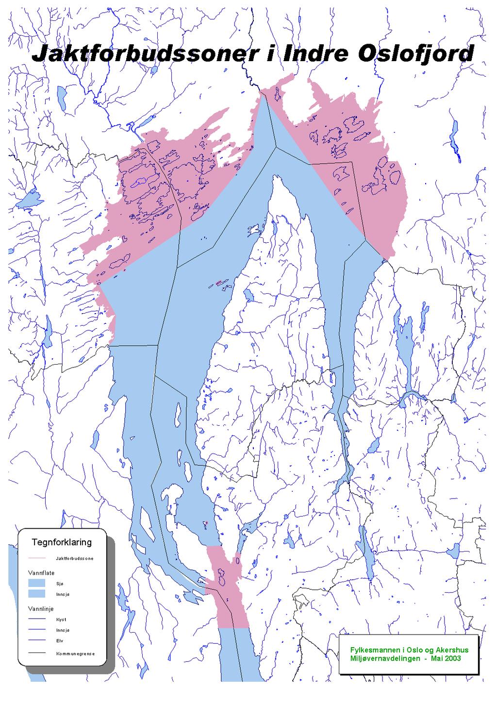 Figur 5 Skisse over Indre Oslofjord med