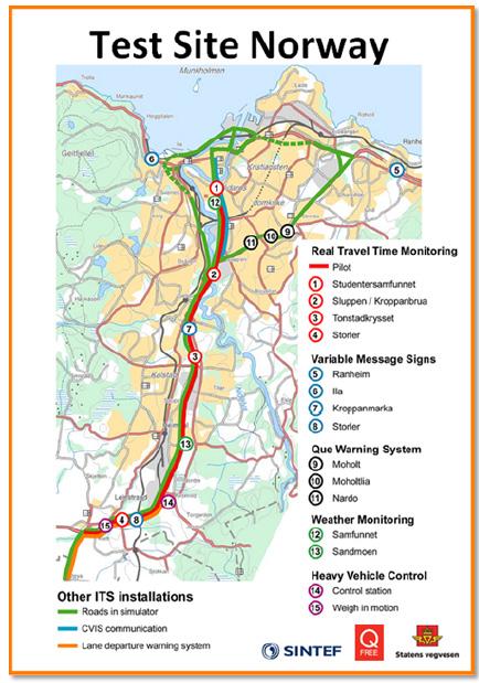 Test Site Norway/Trondheim For test og validering av