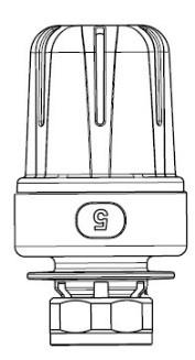 Termostat styreventil Styreventilen har en selvstyrende termostat for opprettholdelse av en konstant turvannstemperatur til varme-/gulvvarmesystemet.