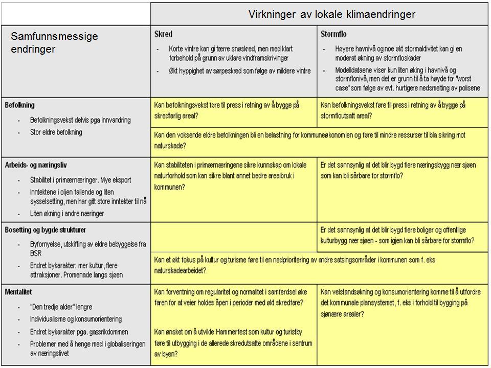 side 66 bidreg mest til å påverke den samla samfunnsmessige sårbarheita overfor lokale klimaendringar.