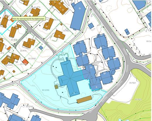 Konnerud Helse- og omsorgsdistrikt Dagens situasjon - adresse: Torsbergveien 8 (gnr.