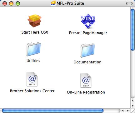 Medfølgende CD-ROM "MFL-Pro Suite" 1 1 Medfølgende CD-ROM "MFL-Pro Suite" Macintosh Installere MFL-Pro Suite Du kan installere MFL-Pro Suite programvare og multifunksjonsdrivere.