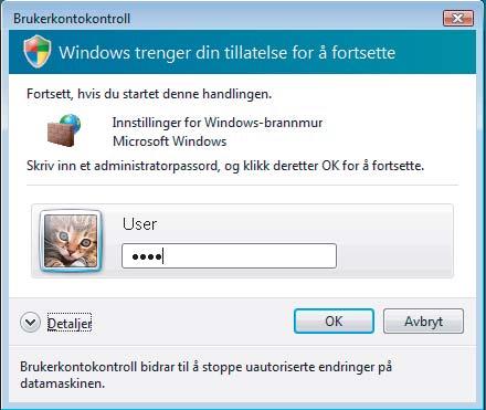 2 Gjør følgende når skjermbildet Brukerkontokontroll vises.