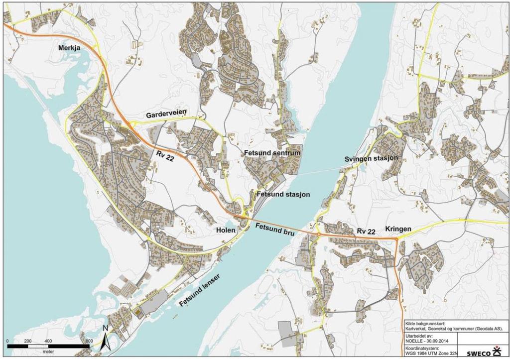 1.1 Bakgrunn, dagens veg Rv. 22 er en svært viktig vest-østgående regional transportåre i grensen mellom by og land nordøst for Oslo. Foruten funksjon som fjerntrafikkåre, er rv.