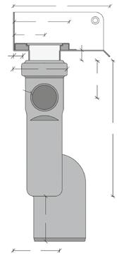 30 utløpshus linje Materiale: Plast (PP) 31 Pakning: EPDM Linje 1403.0075 Linje 1404.