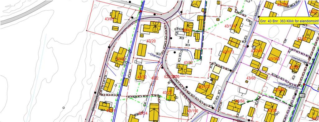 6 Vann, avløp og overvann. 6.1 Vann Vannledningen går parallelt med veien Skredsvikmoen, et stykke øst fra veien. Det ligger to vannledninger her. En på 280mm og en på 160mm.