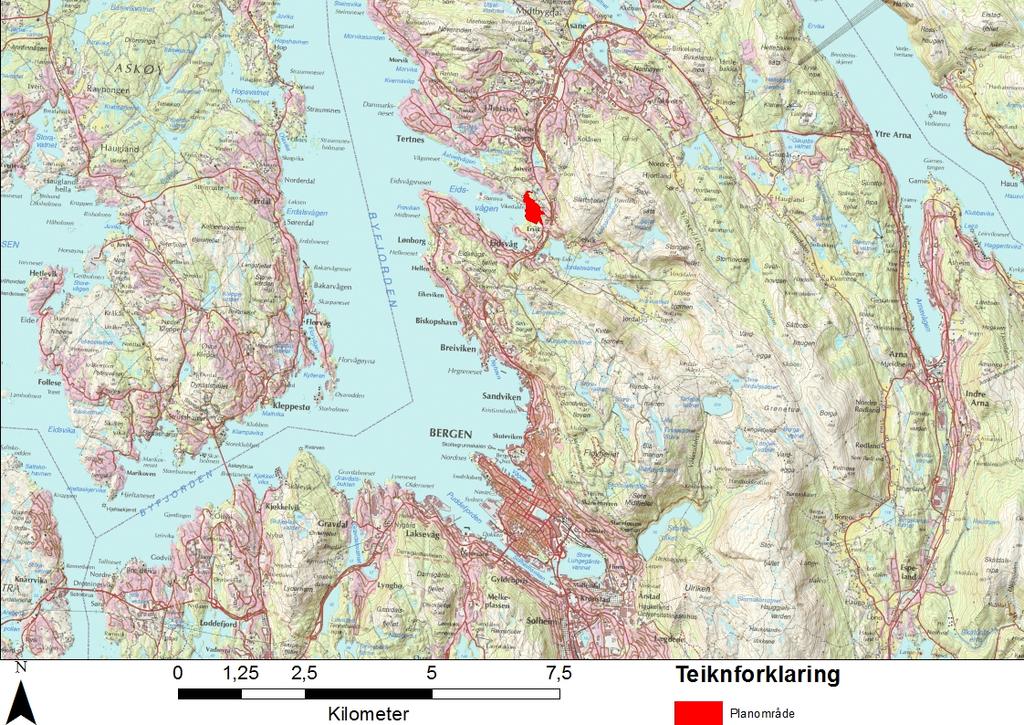 1. Samandrag I samband med reguleringsplan for Erviken, gnr. 209, 211 bnr. 5 og 1 mfl.