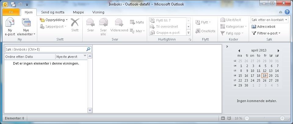 a for Avansert Trykk Tab (fire ganger eller Alt+j) til du kommer til knappen Bla gjennom... ("Start Outlook i denne mappen". Her er oftest Innboks valgt som standard.
