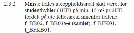 Sykkelparkering: Kravet er 2 plasser pr. 100 m 2 BRA og 0,2 plasser pr. årsverk totalt 168 sykkelparkeringsplasser. Ved maks utbygging skal det være 896 stk.