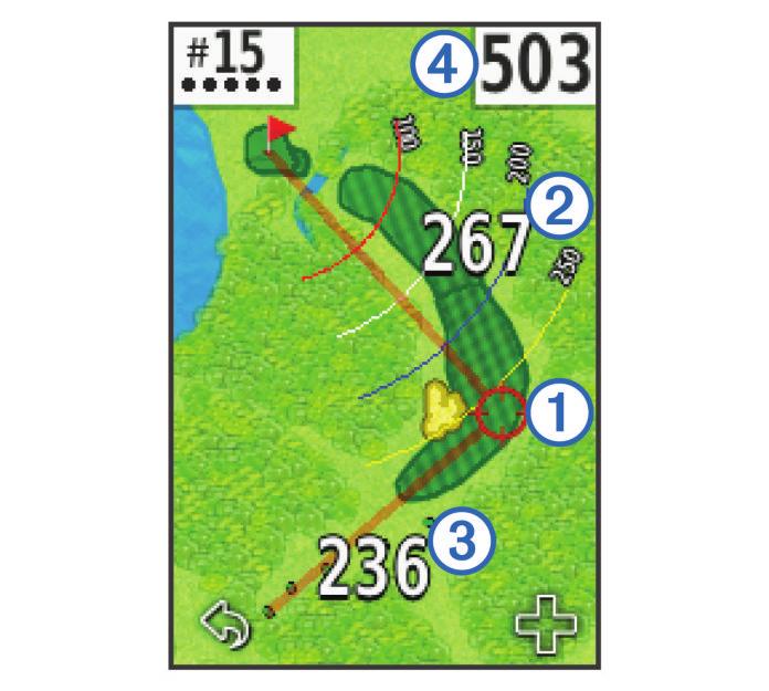 Vise PlaysLike-avstand Funksjonen PlaysLike-avstand tar hensyn til høydeforskjeller på banen ved å vise justert avstand til greenen. 1 Velg Oppsett > PlaysLike-avstand. 2 Velg Vis.