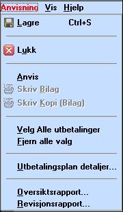 Anvisningsdatoen vil da komme opp i anvist dato feltet: For å skrive bilagene til de du har anvist gå til Anvisning, velg Skriv bilag.