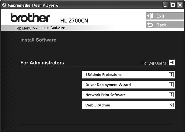 For administratorer Installere BRAdmin Professional konfigurasjonsverktøy (kun brukere) BRAdmin Professional er utformet for å administrere enheter som er tilkoblet Brother-nettverk.