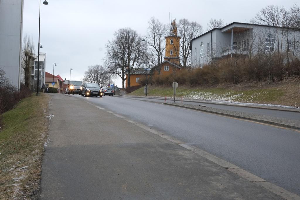 1B Vogts gate / Riksvei 19. Denne strekningen er viktig for å kunne få et sammenhengende sykkelveinettverk i Moss.