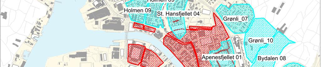 Figur 20 Kartet viser en oversikt over avgiftssonene