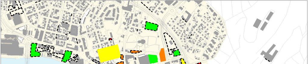 Figur 27 Kartet viser at belegningen blir noe høyere midt på dagen