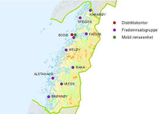 Nordland Sivilforsvarsdistrikt Nordland fylke unntatt