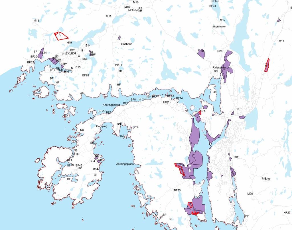 Oversiktskart Egersund,