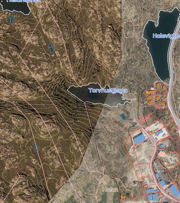 Reguleringsplan for området: Ikke ferdigstilt 5. Arealkategori i reguleringsplan: Industri, kontor og lager 6. Krav om reguleringsplan?: Ja 7. Samlet størrelse på arealet: 38 daa.