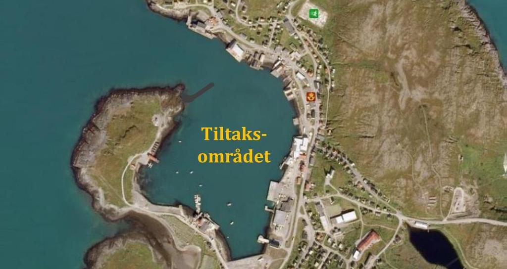 2 Bakgrunn Kystverket har gjennomført et forprosjekt for utdyping av havna i Mehamn i Gamvik kommune i Finnmark fylke (Kystverket, 2014). Gamvik kommune ligger på nordvestsiden av Nordkynhalvøya.