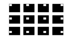 Sum av 2D sinfunksjoner «Basis-bilder» + = Sort er 0, hvit er 1. Ortogonal basis for alle 4x4 gråtonebilder.