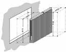 Max bredde: 7 m TYPE 12 - OVERLAPPING Max høyde: 5 m Leveres med 2 skinner med Lamelloverlapping og 2 betjeninger (1 på hver side). TYPE 12 - Prisberegnes som to anlegg TYPE 12 - OVERLAPPING type 10.