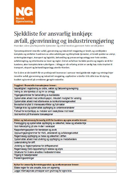 ansvarlig innkjøp CTA (Call to action) NG varsles om hvem som tar test og